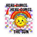 (2 Pack) Here Comes The Sun Magnets Magnets - 5" On Longest Side - Made in USA - Sticks to Refrigerators & Metal Surfaces - MAG8832