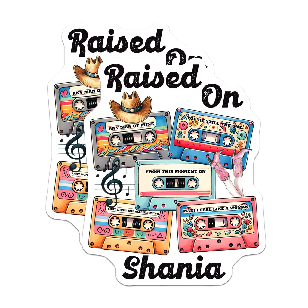 (2 Pack) Shania Twain Magnets - Country Music - Retro Cassette Tapes Magnet - 5" On Longest Side - Premium Magnet - for Cars, Refrigerators, Toolboxes, Lockers - Made in USA - MAG15162