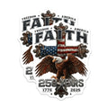 (2 Pack) Freedom Faith America Magnets - Patriotic Eagle Decor - 250 Years USA Independence 1776 2025 - Christian Patriot Fridge Art - 5" - Durable Magnet - Made in USA - MAG38100