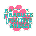 (2 Pack) Radiate Positive Energy Magnets - Retro Aesthetic Decor - Inspirational Refrigerator - 5 Inches On Longest Side - Thick Durable Magnet - Made in USA - MAG37501