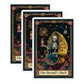 (3 Pack) Hermit Shell Decals - Tarot Card Sticker - Gothic Art Decals - 3 Inches On Longest Side - Easy Peel & Apply - Made in USA - 3MCS0008