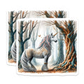 (2 Pack) Unicorn Magnets - Magical Forest Decor - Fantasy Animal Art - Whimsical Mythical Creature Fridge Decor - 5 Inches On Longest Side - Thick Durable Magnet - Made in USA - MAG37080