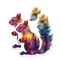 (2 Pack) Squirrel Magnets - Watercolor Forest - Animal Fridge Magnets - 5" On Longest Side - Premium Magnet - for Cars, Refrigerators, Toolboxes, Lockers - Made in USA - MAG15340