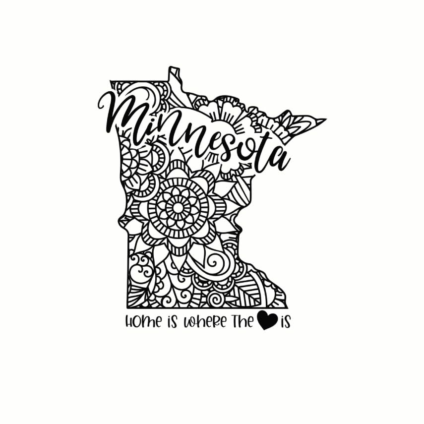 (3 Pack) Minnesota Decals - State Pride - Home Decor Decals - 3 Inches On Longest Side - Easy Peel & Apply - Made in USA - 3MCS7834