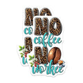 (2 Pack) No Coffee No Workee Magnets - 5" On Longest Side - for Cars, Fridges, Toolboxes - Made in USA - MAG7537