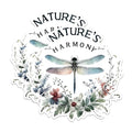 (2 Pack) Nature's Harmony Magnets - Dragonfly Flower Magnets - Nature Inspired Refrigerator Magnets- 5" On Longest Side - for Fridges, Toolboxes, Cars - Made in USA - MAG2680