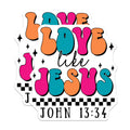 (2 Pack) Love Like Jesus Magnets - Christian Decor - Religious Magnets - John 13 34 Quote - 5" On Longest Side - Premium Magnet - for Cars, Refrigerators, Toolboxes, Lockers - Made in USA - MAG16779