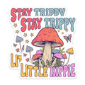 (2 Pack) Trippy Mushroom Magnets - Little Hippie Decor - Psychedelic Fridge Magnets - 5" On Longest Side - Premium Magnet - for Cars, Refrigerators, Toolboxes, Lockers - Made in USA - MAG17891