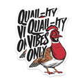 (2 Pack) Quail-ity Vibes Only Magnets - Fun Quail Magnets - Animal-Themed ation - 5" On Longest Side - for Cars, Fridges, Toolboxes - Made in USA - MAG4255