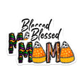 (2 Pack) Blessed Mama Halloween Magnets - Candy Corn Fall Decor - Spooky Motherhood Refrigerator Magnets - 5 Inches On Longest Side - Thick Durable Magnet - Made in USA - MAG28175