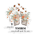 (2 Pack) Floral Lungs Magnets - YHWH Christian - Every Breath Decor - 5" On Longest Side - Premium Magnet - for Cars, Refrigerators, Toolboxes, Lockers - Made in USA - MAG14770