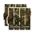 (2 Pack) Hunting Season Magnets - Deer Buck Turkey Binoculars - Camouflage Outdoorsman Hunter Lodge Decor - 5 Inches On Longest Side - Thick Durable Magnet - Made in USA - MAG20151