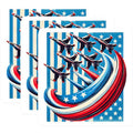 (3 Pack) Jet Plane Decals - Patriotic Decal - Military Decal - 3 Inches On Longest Side - Easy Peel & Apply - Made in USA - 3MCS4479