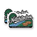 (2 Pack) Natchitoches Louisiana Magnets - Oldest City Decor - Louisiana Souvenir - 5" On Longest Side - Premium Magnet - for Cars, Refrigerators, Toolboxes, Lockers - Made in USA - MAG17140