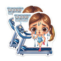 (2 Pack) Relatable Fitness Magnets - Funny Workout Struggle - Tired Exerciser Fridge Decor - 5 Inches On Longest Side - Thick Durable Magnet - Made in USA - MAG39650