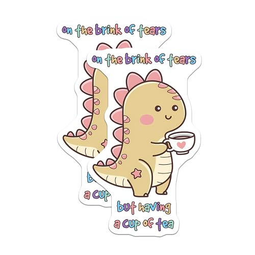 (2 Pack) Cute Dinosaur Magnets - Motivational Magnets - Fun Office Decor Magnets - 5" On Longest Side - for Cars, Refrigerators, Toolboxes, Lockers - Made in USA BMCS3303
