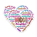 (2 Pack) Mom Appreciation Magnets for Mom - Inspirational Words Heart Magnet - 5 Inches On Longest Side - Thick Durable Magnet - Made in USA - MAG28829