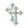 (2 Pack) Cross Shaped Magnets Magnets - Christian Home Decor - Religious Symbols - 5" On Longest Side - Made in USA - Sticks to Refrigerators & Metal Surfaces - MAG8730