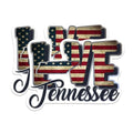 (2 Pack) Tennessee Love State Magnets - TN State USA Flag - Choose from 50 States - 5" On Longest Side - Premium Magnet - for Cars, Refrigerators, Toolboxes, Lockers - Made in USA - MAG1448