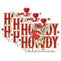 (3 Pack) Valentines Decals - Howdy Valentine - Cowboy Angel Decals - 3 Inches On Longest Side - Easy Peel & Apply - Made in USA - 3MCS2273