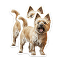 (2 Pack) Cairn Terrier Magnets - Dog Lover Decor - Pet Owner Present - Refrigerator Locker Accent - 5 Inches On Longest Side - Thick Durable Magnet - Made in USA - MAG30973