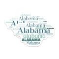(2 Pack) Alabama State Magnets - Alabama Word Art - State Pride Fridge Magnets - 5" On Longest Side - Premium Magnet - for Cars, Refrigerators, Toolboxes, Lockers - Made in USA - MAG18040