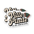 (2 Pack) Ville Platte Magnets - Accordion Music - Swamp Pop Capital Louisiana - 5" On Longest Side - Premium Magnet - for Cars, Refrigerators, Toolboxes, Lockers - Made in USA - MAG17609
