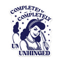 (2 Pack) Unhinged Woman Magnets - Retro Humor - Sarcastic Fridge Decorations - 5" On Longest Side - Premium Magnet - for Cars, Refrigerators, Toolboxes, Lockers - Made in USA - MAG14058