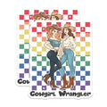 (2 Pack) Cowgirl Wrangler Stickers - Female Cowboys Artwork - Colorful Western Illustration - 5" On Longest Side - Sticks to Smooth Flat Surfaces - Made in USA - BMCS6856