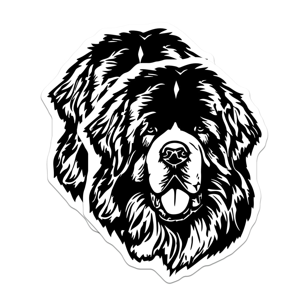 (2 Pack) Newfoundland Dog Magnets - Newfie Lover Decor - Pet Parent Kitchen Accessories - Animal Art - 5 Inches On Longest Side - Thick Durable Magnet - Made in USA - MAG37805
