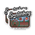 (2 Pack) Spartanburg South Carolina Magnets - SC Travel Souvenir - Hub City Fridge Magnets - 5" On Longest Side - Premium Magnet - for Cars, Refrigerators, Toolboxes, Lockers - Made in USA - MAG17147