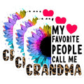(3 Pack) Grandma Decals - My Favorite People - Leopard Grandma Decal - 3 Inches On Longest Side - Easy Peel & Apply - Made in USA - 3MCS4515
