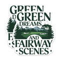 (2 Pack) Green Dreams and Fairway Scenes Magnets - Golf Art - Golf Course ations - 5" On Longest Side - for Cars, Fridges, Toolboxes - Made in USA - MAG4208