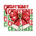 (2 Pack) Christmas Bow Magnets - Festive Holiday Decor - Santa Belt Xmas Refrigerator - 5 Inches On Longest Side - Thick Durable Magnet - Made in USA - MAG25676