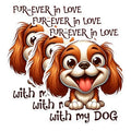 (3 Pack) Fur-Ever Love Dog Decals - Cute Puppy Stickers - Dog Lover Laptop Decal - 3 Inches On Longest Side - Easy Peel & Apply - Made in USA - 3MCS1613