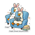 (2 Pack) Book Lover Magnets - Cute Reading Duck - Cozy Literary Decor - Bookworm Fridge Accessories - 5 Inches On Longest Side - Thick Durable Magnet - Made in USA - MAG39335