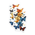 (2 Pack) Butterfly Stickers - Colorful Butterfly Decals - Nature Inspired Sticker - 5" On Longest Side - Sticks to Smooth Flat Surfaces - Made in USA - BMCS14288