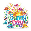 (2 Pack) Sunny Day Magnets - Summer Vacation Decor - Bright Fun Accessories - Travel Enthusiast Gift - 5 Inches On Longest Side - Thick Durable Magnet - Made in USA - MAG39493