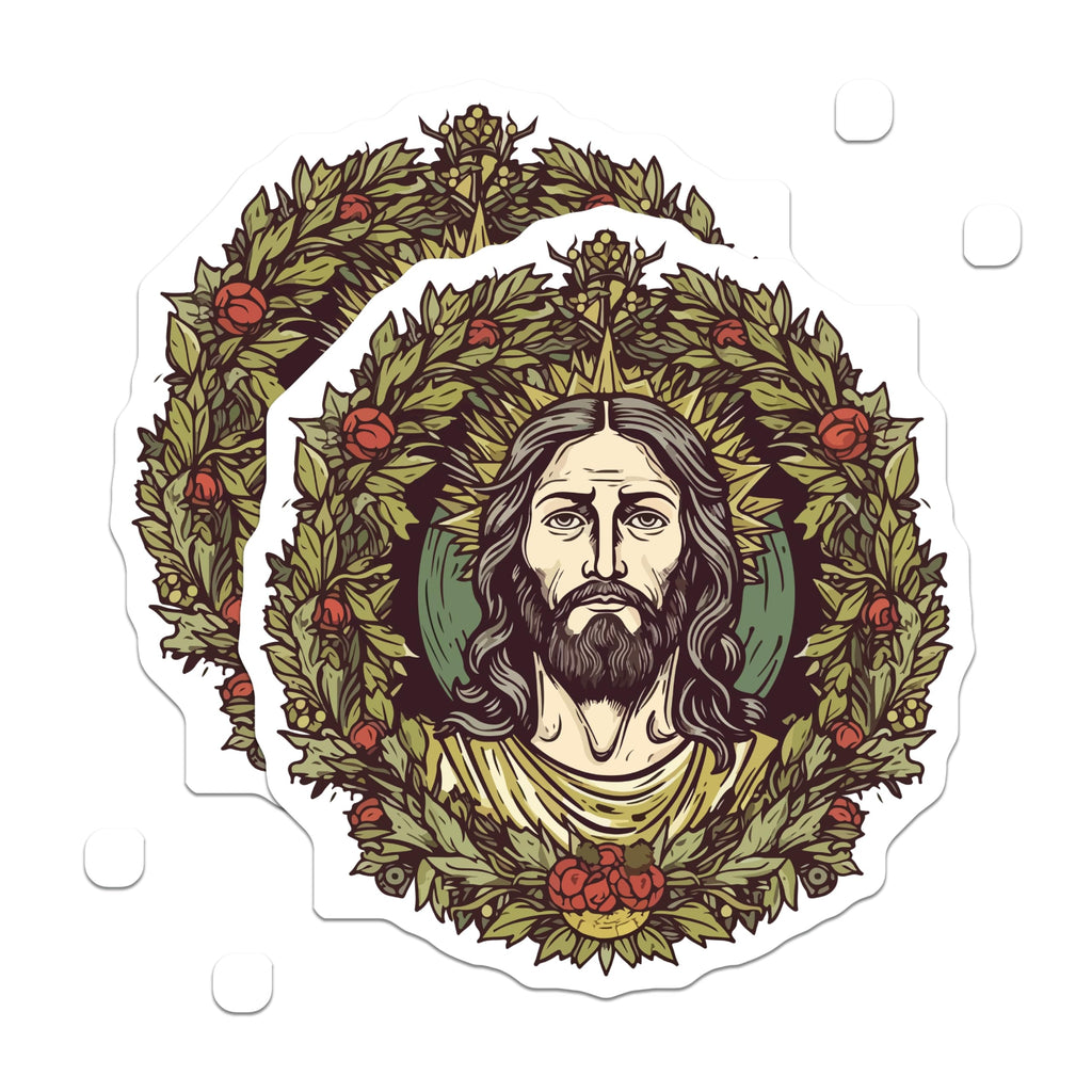 (2 Pack) Jesus Christ Magnets - Religious Christian Devotional Decor - Spiritual Faith Home Refrigerator Magnets - 5 Inches On Longest Side - Thick Durable Magnet - Made in USA - MAG30788