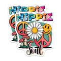 (2 Pack) Hippie Soul Magnets - Peace Sign - Retro 70s Decor - 5" On Longest Side - Premium Magnet - for Cars, Refrigerators, Toolboxes, Lockers - Made in USA - MAG14777