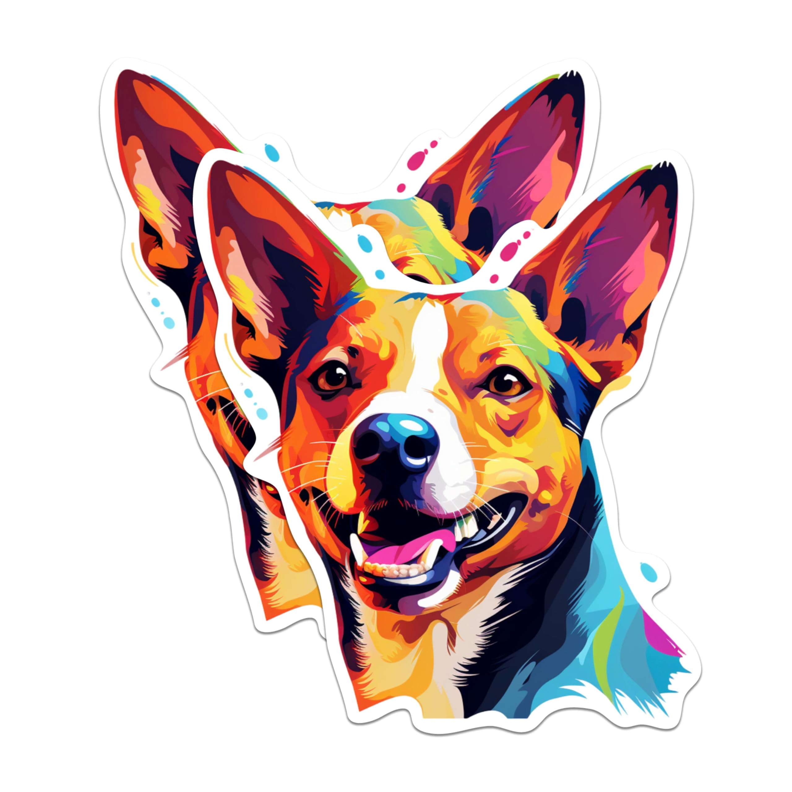 (2 Pack) Basenji Dog Breed Magnets - 5 Inches On Longest Side - Choose from Over 100 Dog Breeds - for Cars, Refrigerators, Toolboxes - Made in USA - MAG1763