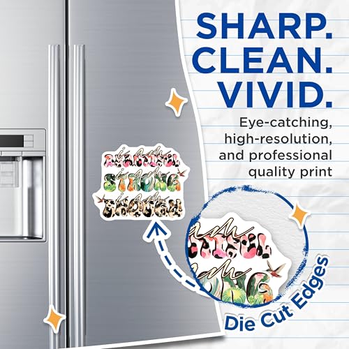(2 Pack) Inspirational Quotes Magnets Magnets - Uplifting Messages - Positive Affirmations - 5" On Longest Side - Made in USA - Sticks to Refrigerators & Metal Surfaces - MAG9043