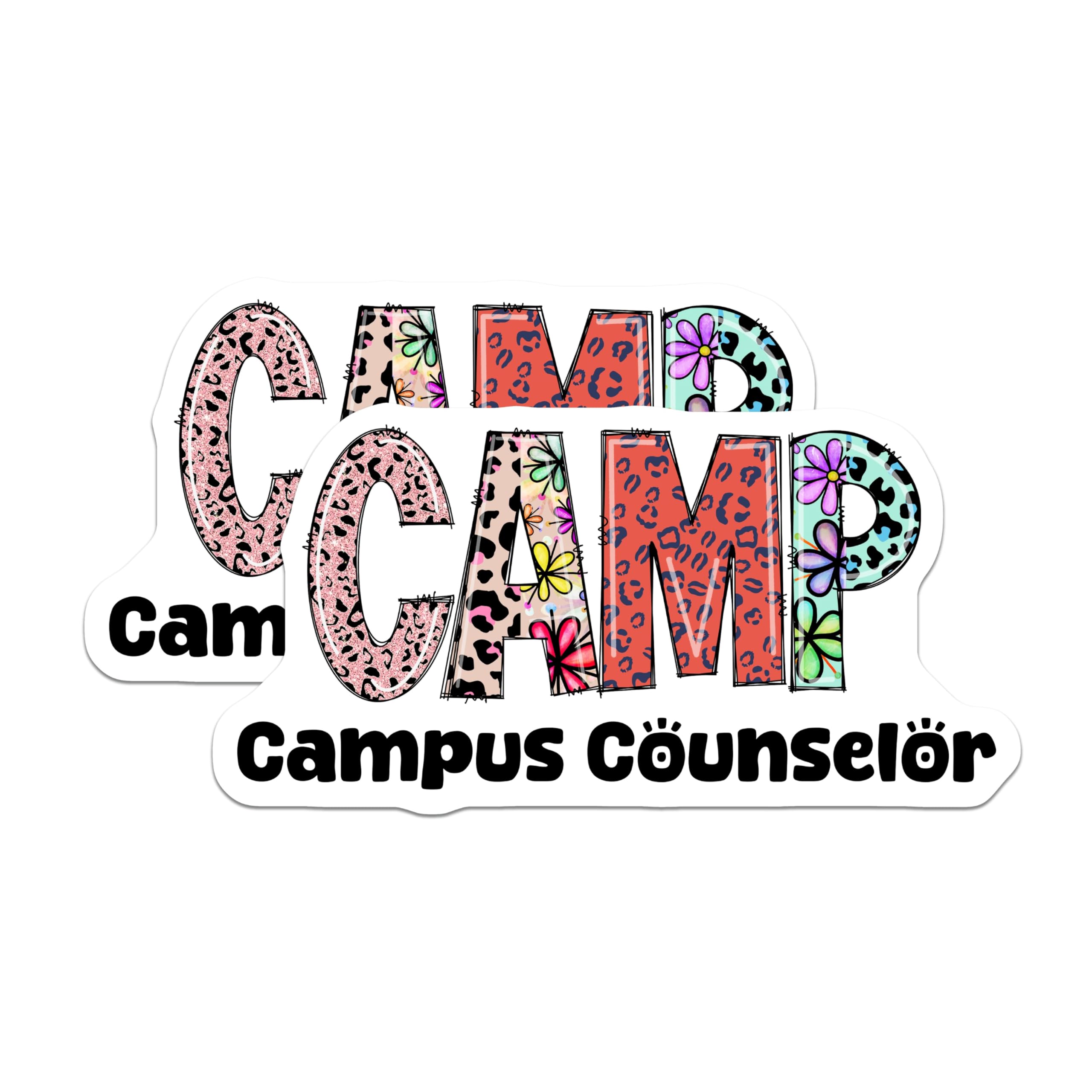 (2 Pack) Camp Counselor Magnets - Summer Camp Decor - Camp Accessories - 5" On Longest Side - Premium Magnet - for Cars, Refrigerators, Toolboxes, Lockers - Made in USA - MAG15328