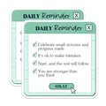 (2 Pack) Daily Reminder Stickers - Motivational Quote - Encouraging Message - 5" On Longest Side - Sticks to Smooth Flat Surfaces - Made in USA - BMCS8326