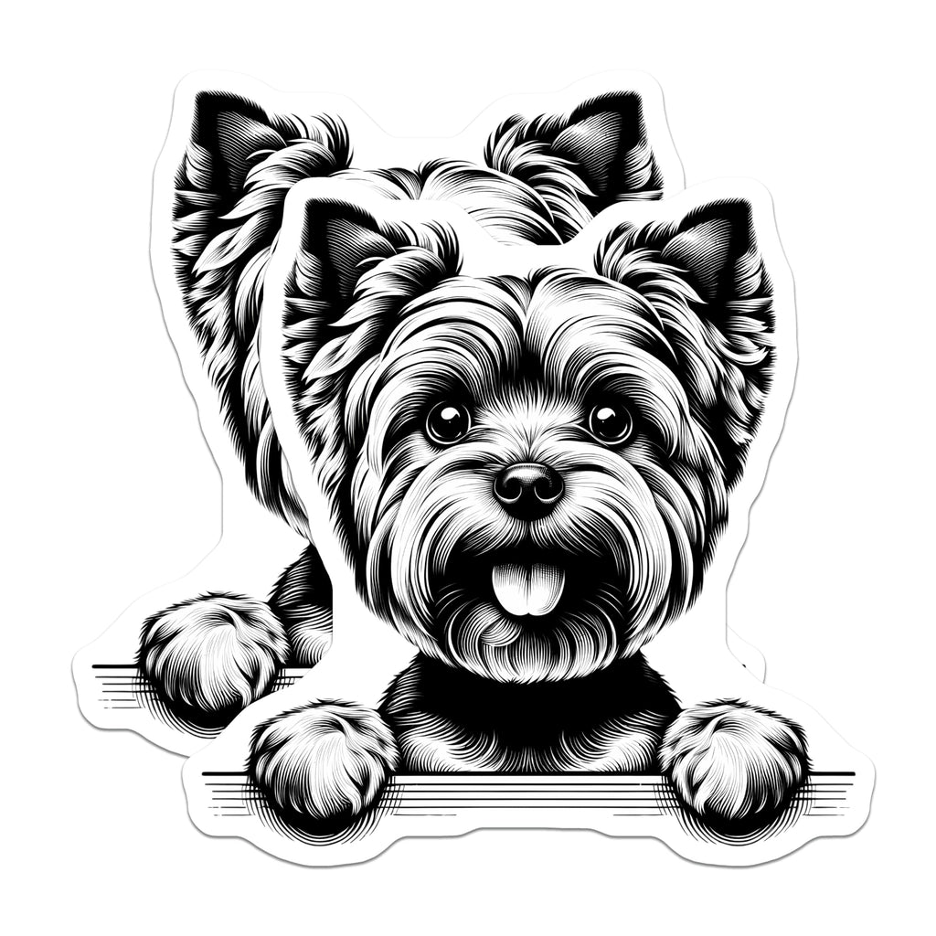 (2 Pack) Yorkshire Terrier Magnets - Cute Dog Art - Fridge Magnets - 5" On Longest Side - Premium Magnet - for Cars, Refrigerators, Toolboxes, Lockers - Made in USA - MAG15392