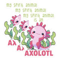 (3 Pack) Axolotl Decals - My Spirit Animal - Cute Amphibian Decal - 3 Inches On Longest Side - Easy Peel & Apply - Made in USA - 3MCS6545
