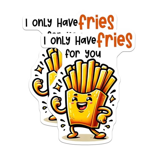 (2 Pack) Fries Magnets Magnets - Funny Kitchen Decor - Kitchen Accents - 5" On Longest Side - Made in USA - Sticks to Refrigerators & Metal Surfaces - MAG8780