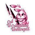 (2 Pack) Completely Unhinged Magnets - Funny Bunny Magnets - Cute Animal Magnets - 5" On Longest Side - for Cars, Fridges, Toolboxes - Made in USA - MAG4574