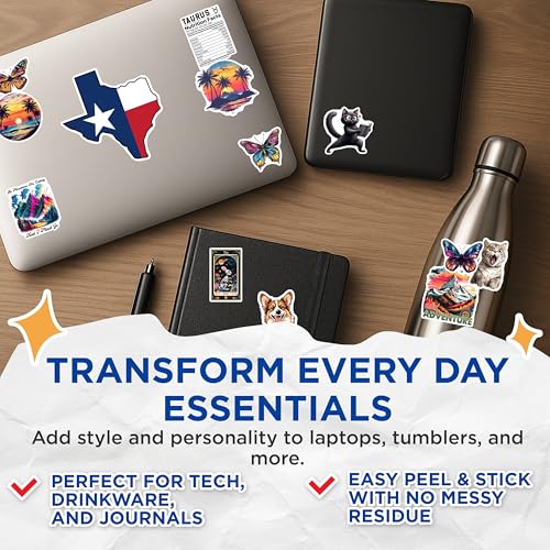 (3 Pack) Rabbit Tarot Decals - Skeleton Bunny Sticker - Celestial Laptop Decal - 3 Inches On Longest Side - Easy Peel & Apply - Made in USA - 3MCS2405