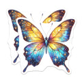 (2 Pack) Galaxy Butterfly Magnets - Celestial Fridge Decor - Whimsical Space Accent - 5 Inches On Longest Side - Thick Durable Magnet - Made in USA - MAG39568